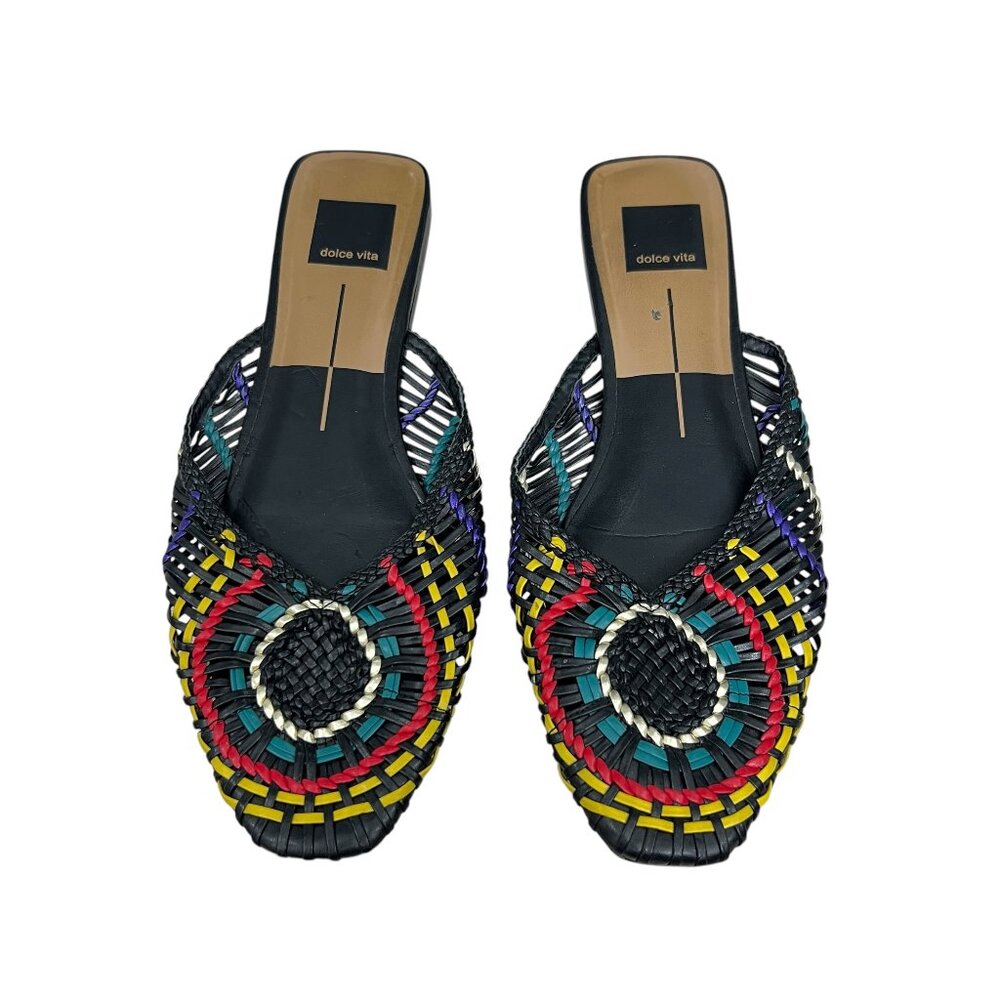Dolce Vita Baez Woven Womens Slip On Mule flats sandals Size 8.5